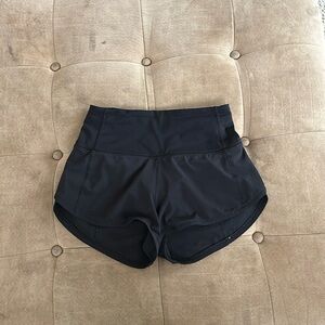 Lululemon Black Speed Up High Rise Short